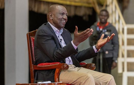 President William Ruto participated in a joint media interview with vernacular stations on March 31, 2025, at Sagana State Lodge.