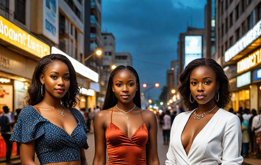 An AI-generated image of Nairobi girl