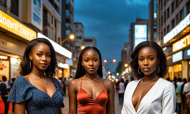 An AI-generated image of Nairobi girl
