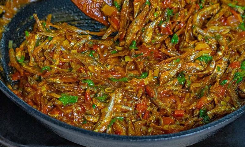 Fried omena