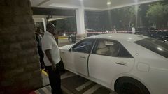 The car MP Charles Were was shot in