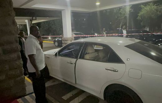 The car MP Charles Were was shot in