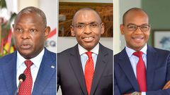 A collage of James Mwangi, Peter Ndegwa and Joshua Oigara