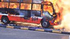 Super Metro bus torched on Thika Superhighway after fatal accident