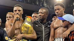 Ugandan entertainers Shakib and Rickman after their boxing match