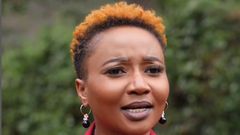 Miss Kithinji during an interview at Pulse Kenya