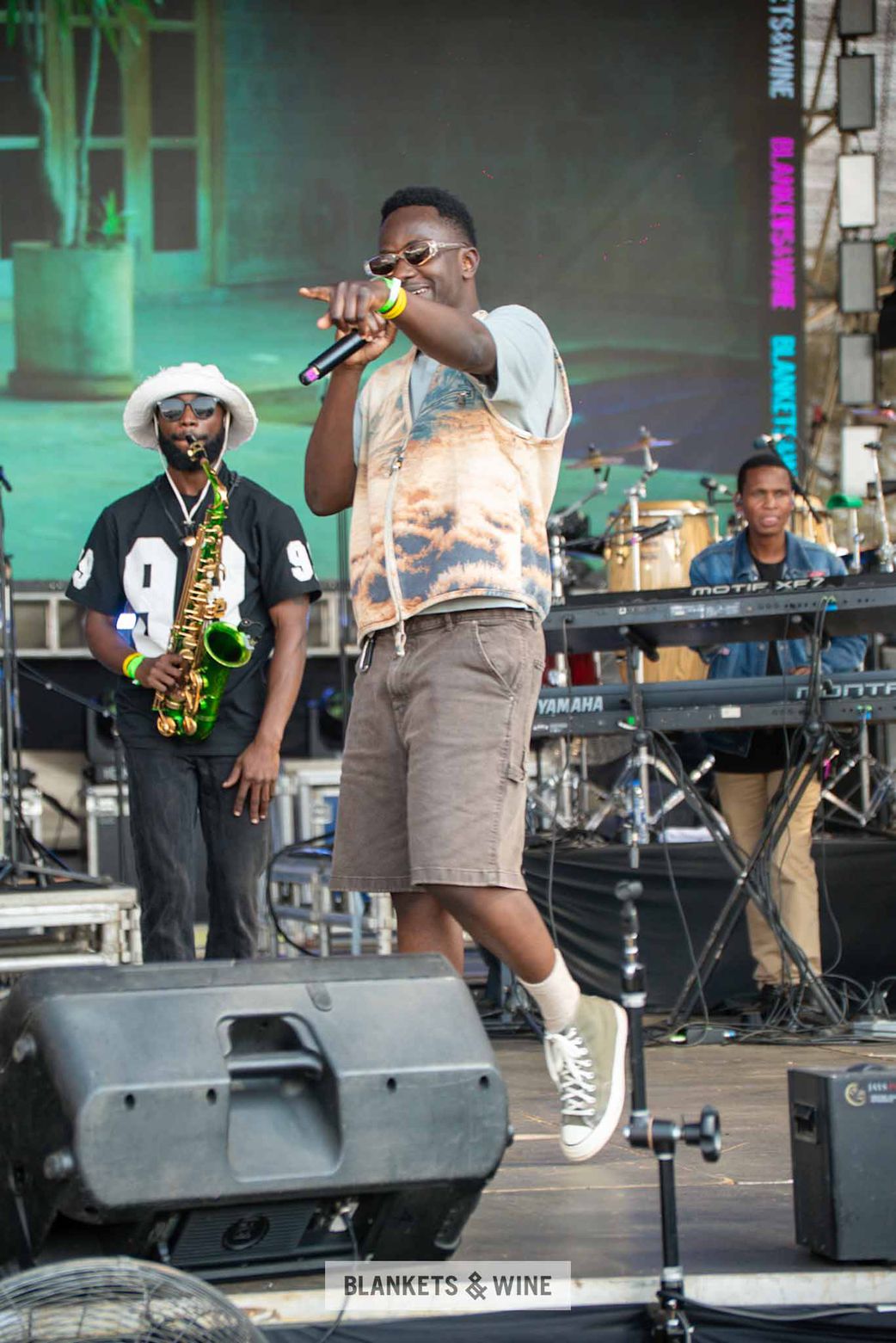 Flier performing at Blankets & Wine on September 28, 2025