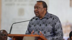 File image of former President Uhuru Kenyatta