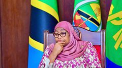 File image of Tanzania's President Samia Suluhu