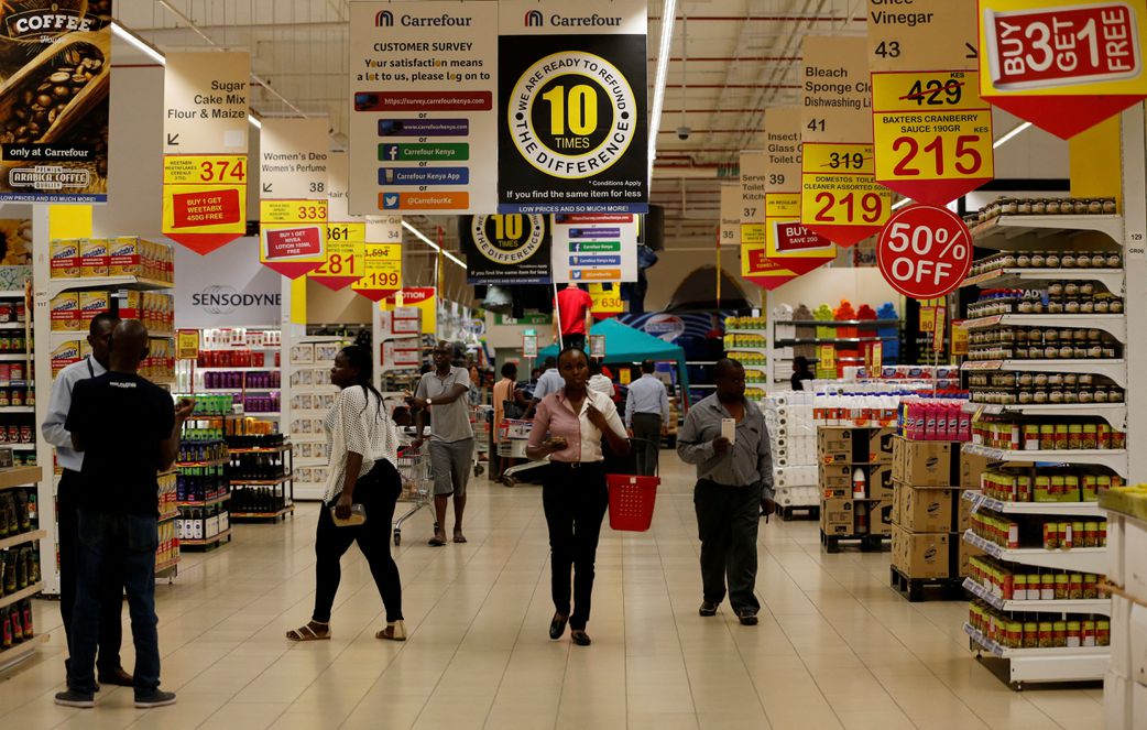 A Carrefour store in Kenya