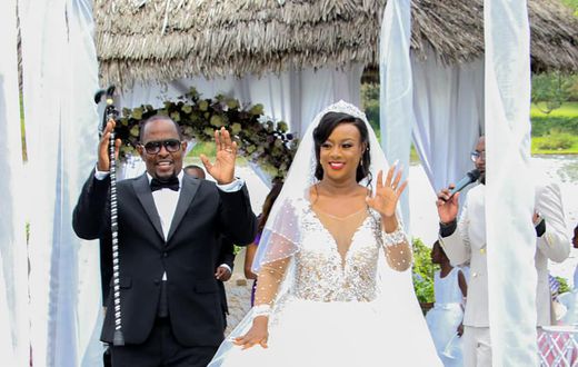 Radio Jambo presenter Bramwell Mwololo weds longtime lover Damaris Wambui in glamorous ceremony