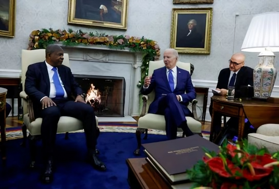 File image of U.S. President Joe Biden meets with Angola's President Joao Manuel Goncalves Lourenco in the Oval Office at the White House in Washington, U.S., November 30, 2023.