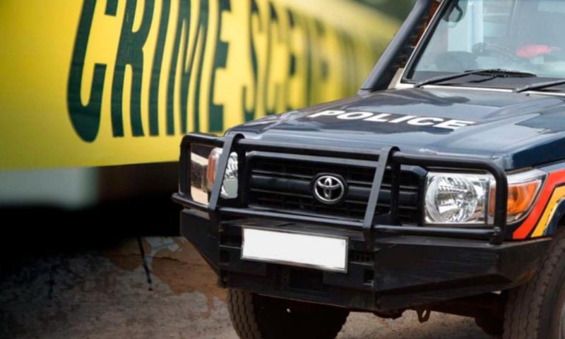File image of a police vehicle at a crime scene