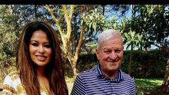 Media personality Julie Gichuru with her father, the late Farooq Asif Butt, Lt Col (Ret)