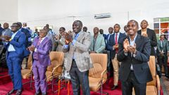 President William Ruto and other leaders during a church service at Jesus Winner Ministry, Roysambu, Nairobi county on Sunday, March 2, 2025