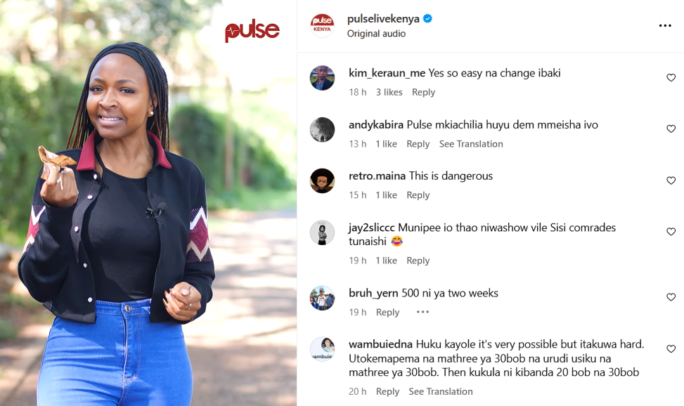 Pulse dared Nairobians to survive a week with Sh1000 and reactions were wild