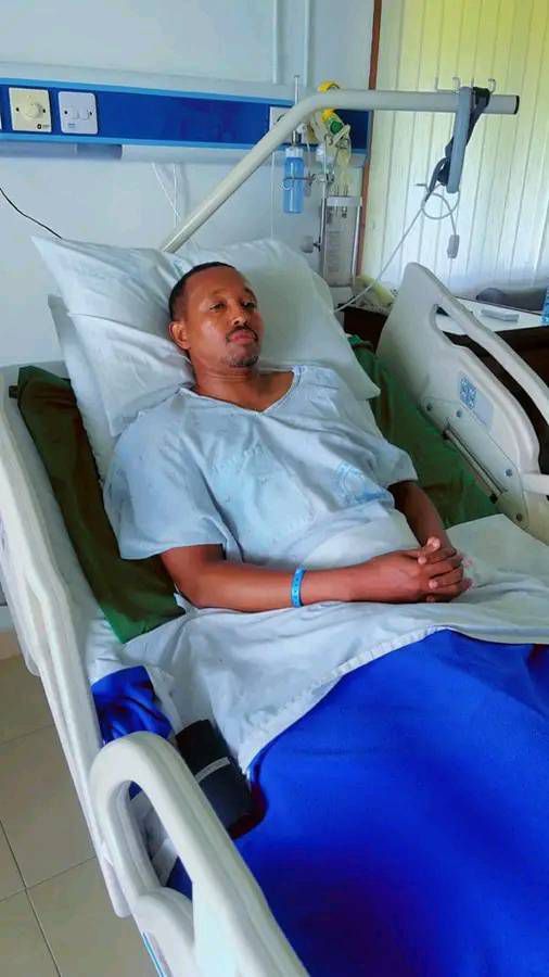 File image of Nyali Member of Parliament, Mohammed Ali while he was in hospital