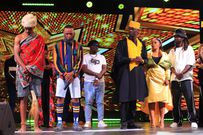 Next Superstar Finalists Rennic, Jose Jay, Jambia, judges King Kaka, Size 8 and Motif Di Don before the winner was announced