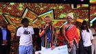 Winner Jose Jay after winning Sh1 million with other finalists
