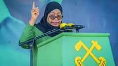 Tanzanian President Samia Suluhu Hassan