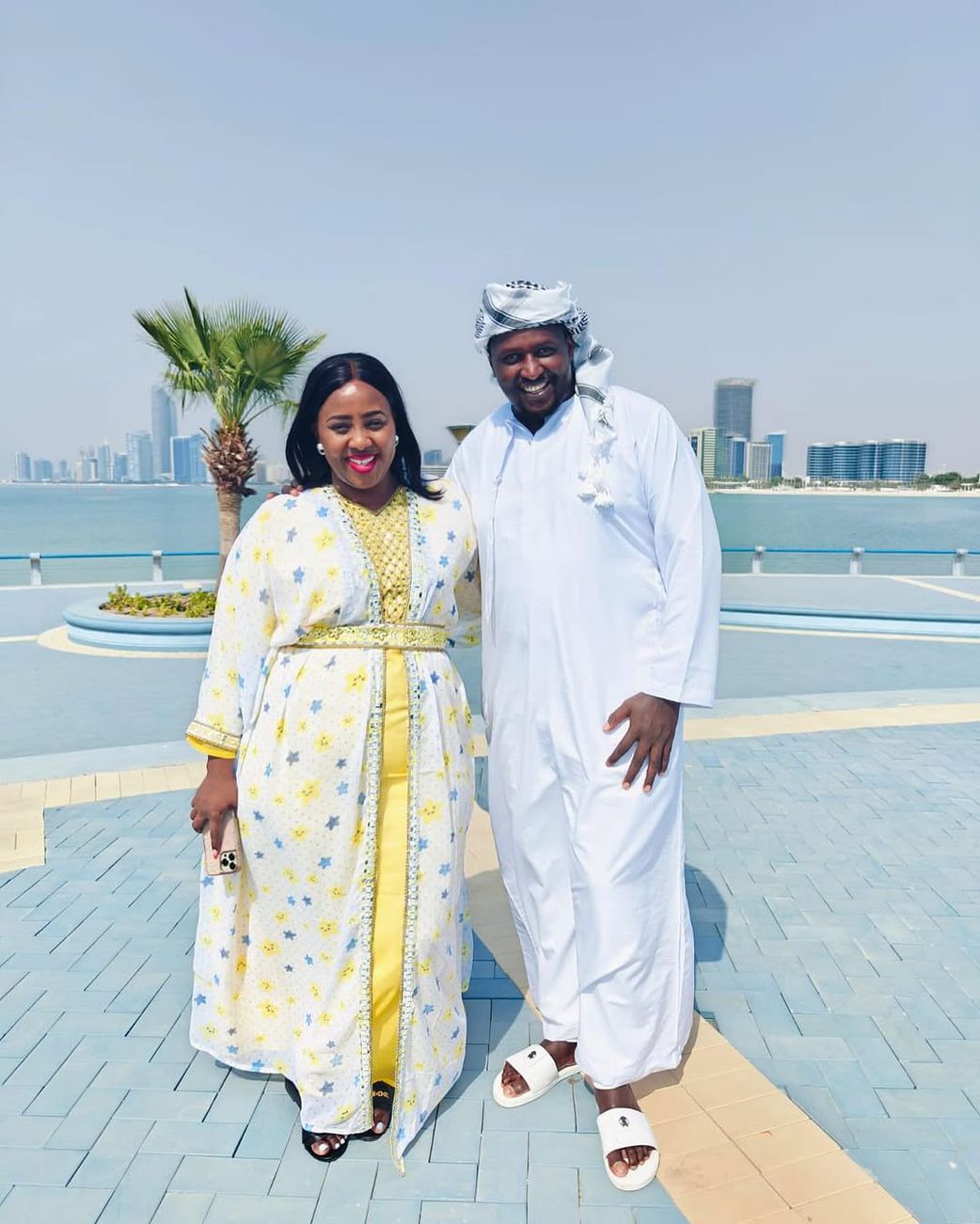 Milly Chebby with her husband Terence Creative