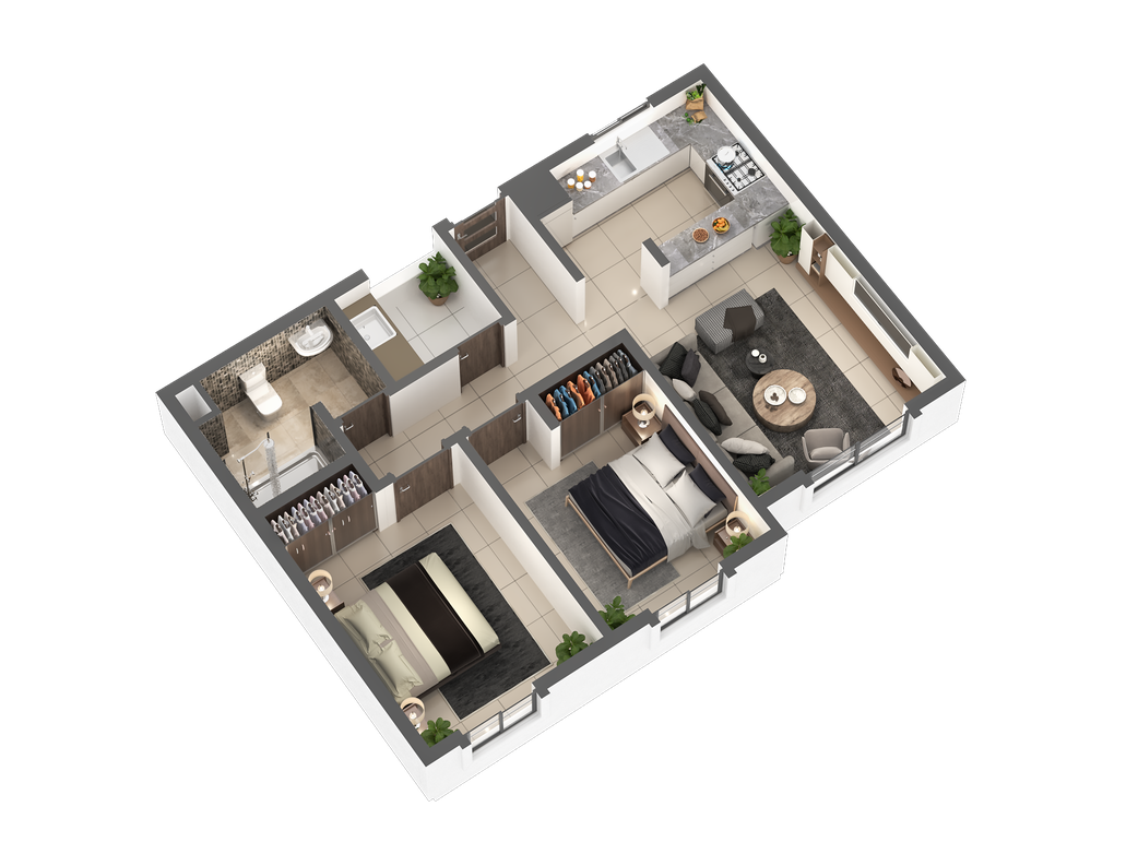 Affordable Housing Unit floor plan
