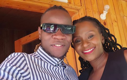 Gospel singer Guardian Angel with his wife Esther Musila