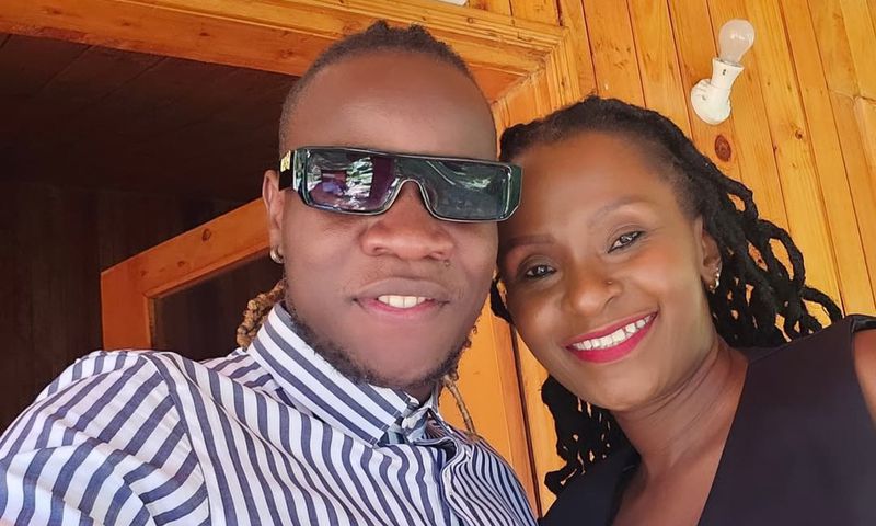 Gospel singer Guardian Angel with his wife Esther Musila