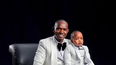MC Kajim and his son baby AJ