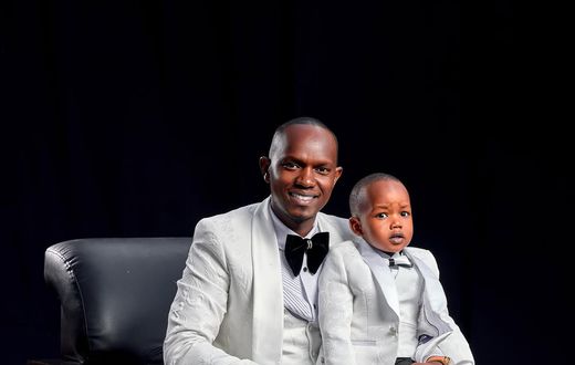 MC Kajim and his son baby AJ