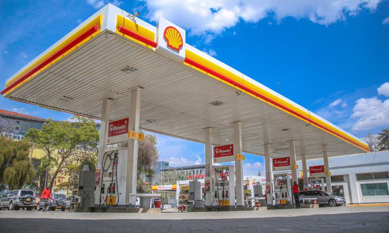 A shell petrol station