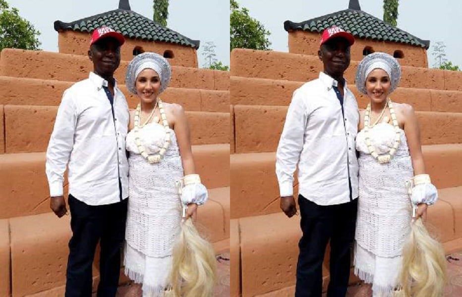 Nigerian politician Prince Chinedu Munir Nwoko with his 5th wife Lina Nwoko