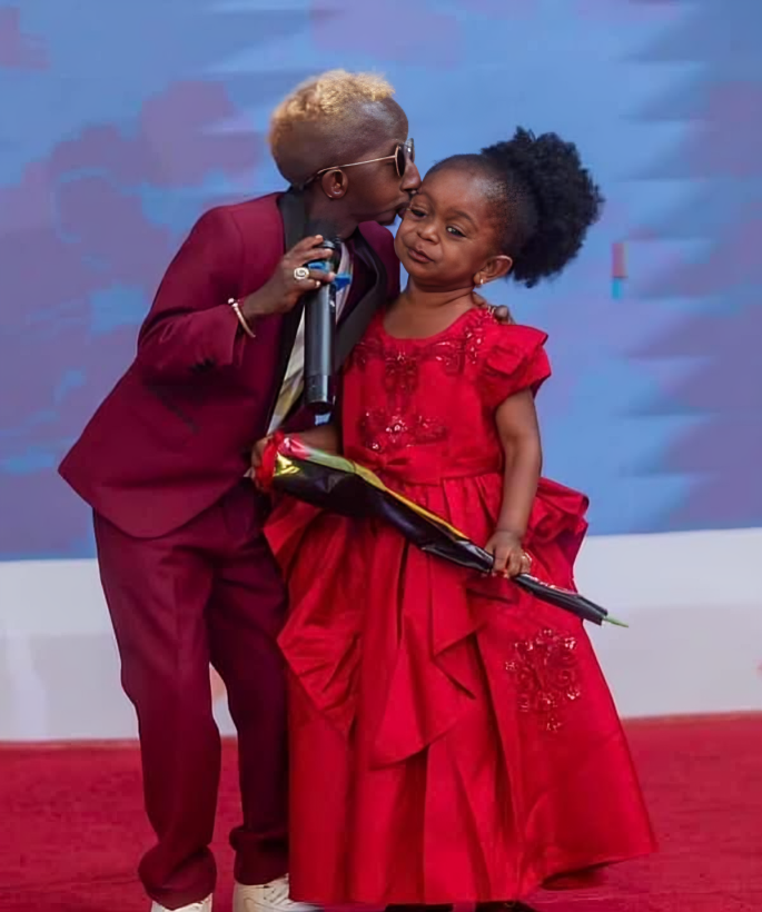 Guinean musician and internet sensation Grand P with his girlfriend Mariame Kaba