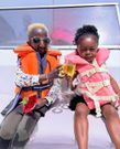Guinean musician and internet sensation Grand P with his girlfriend Mariame Kaba