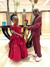 Guinean musician and internet sensation Grand P with his girlfriend Mariame Kaba