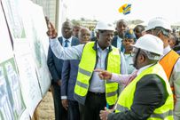 President William Ruto inspecting a project