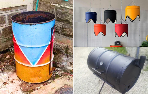 Items made from oil drums