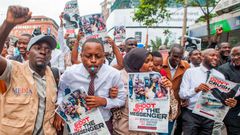 File image of journalists protesting in the Central Business District on July 24, 2024, over police brutality against the media.