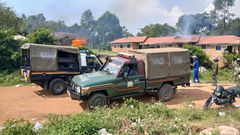 Mourners torch police station during Albert Ojwang's funeral