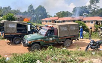 Mourners torch police station during Albert Ojwang's funeral
