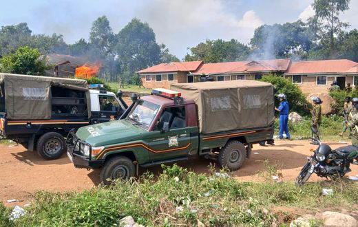 Mourners torch police station during Albert Ojwang's funeral