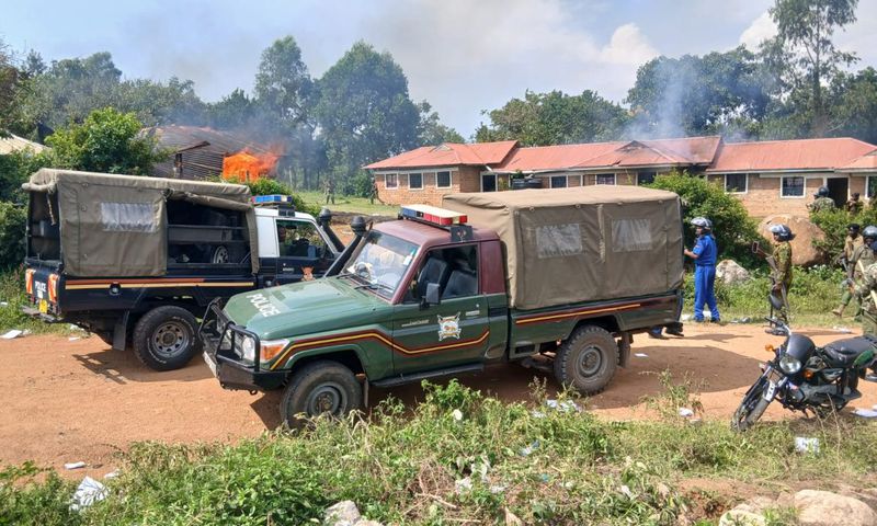 Mourners torch police station during Albert Ojwang's funeral