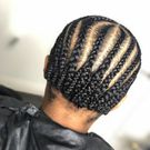 Cornrows base for a wig [Image Credit: Pinterest]