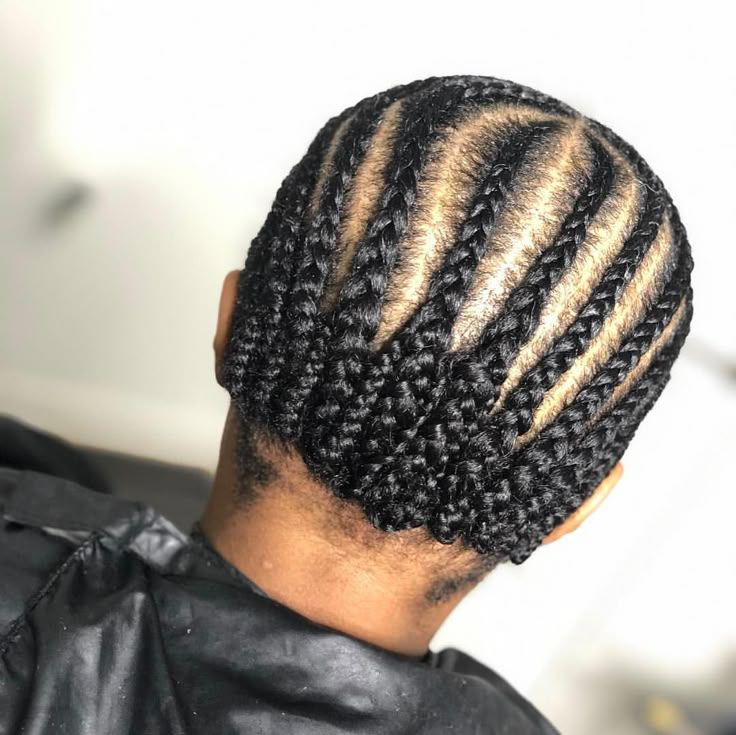Cornrows base for a wig [Image Credit: Pinterest]