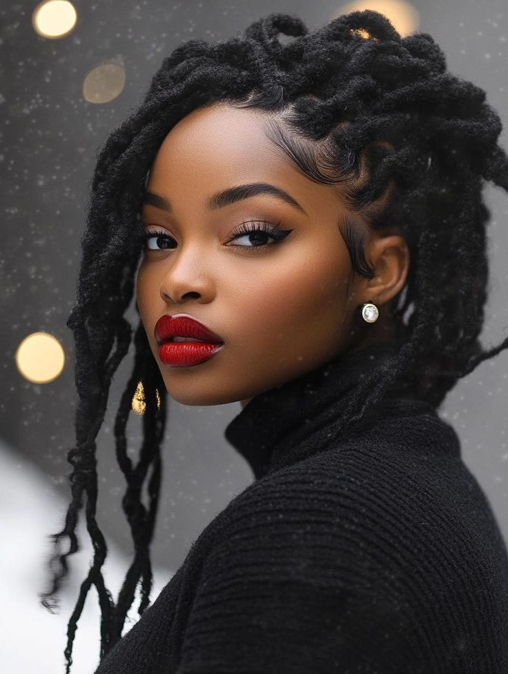 Cold season hairstyles [Image Credit: Pinterest]