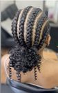 Cornrows braided hairstyle [Image Credit: Pinterest]