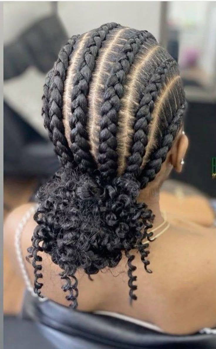 Cornrows braided hairstyle [Image Credit: Pinterest]