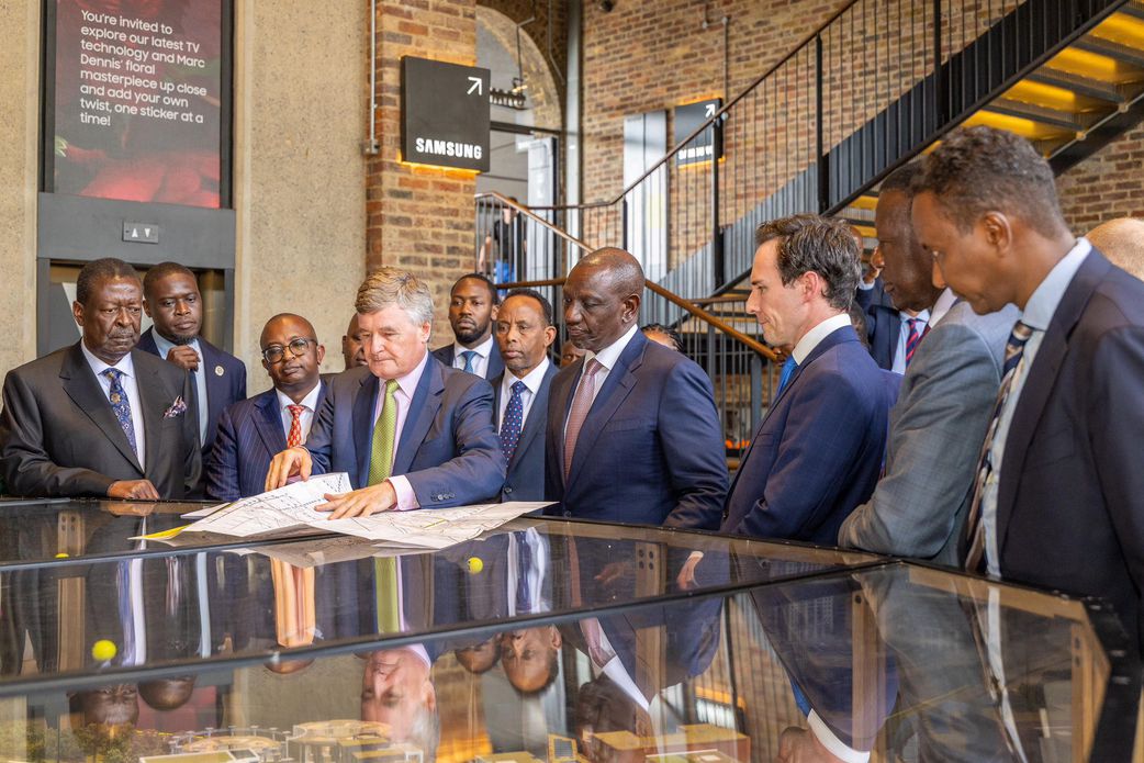 President William Ruto during a visit to UK