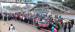 Football fans headed to the Kasarani Stadium for the CHAN tournament