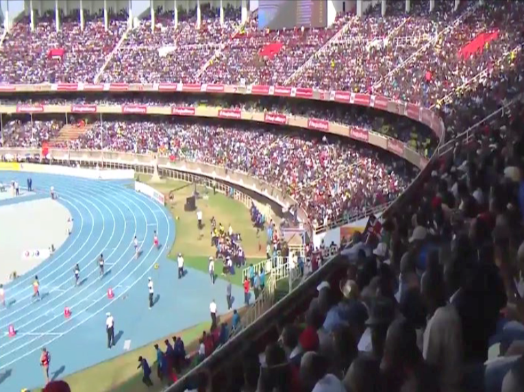 A screengrab image of Kasarani Stadium filled to capacity